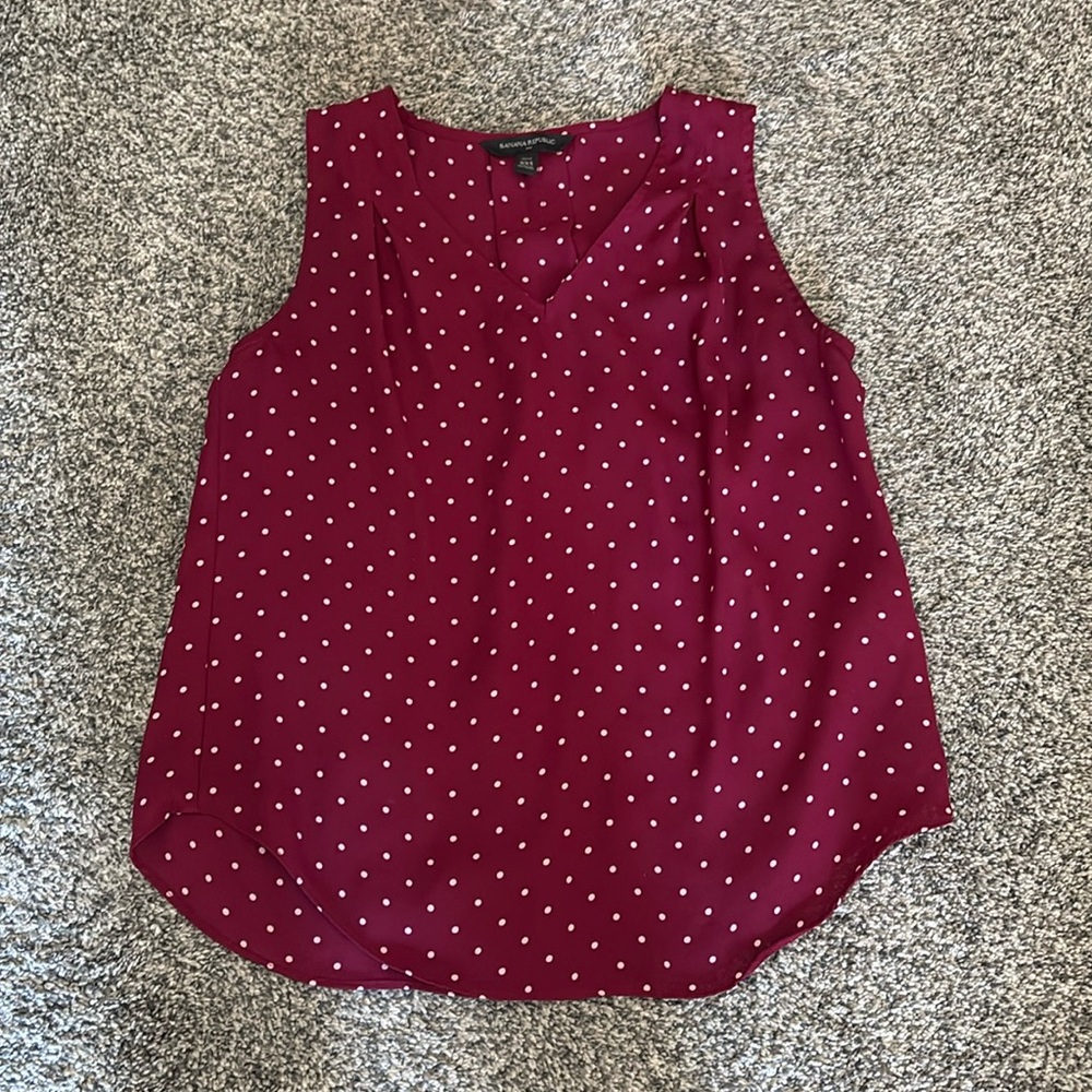 Banana Republic XXS Polka Dot Tank Top